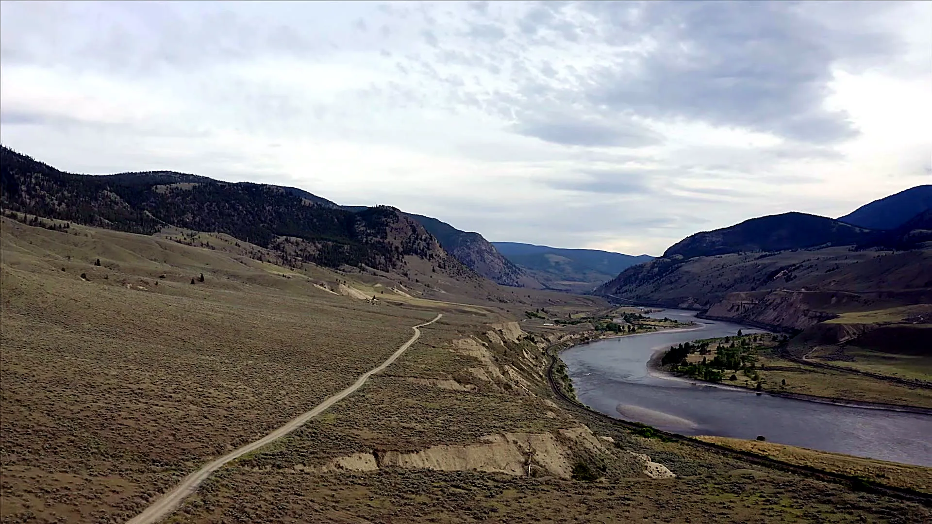 The Thompson River through the valley of Pukaist territory